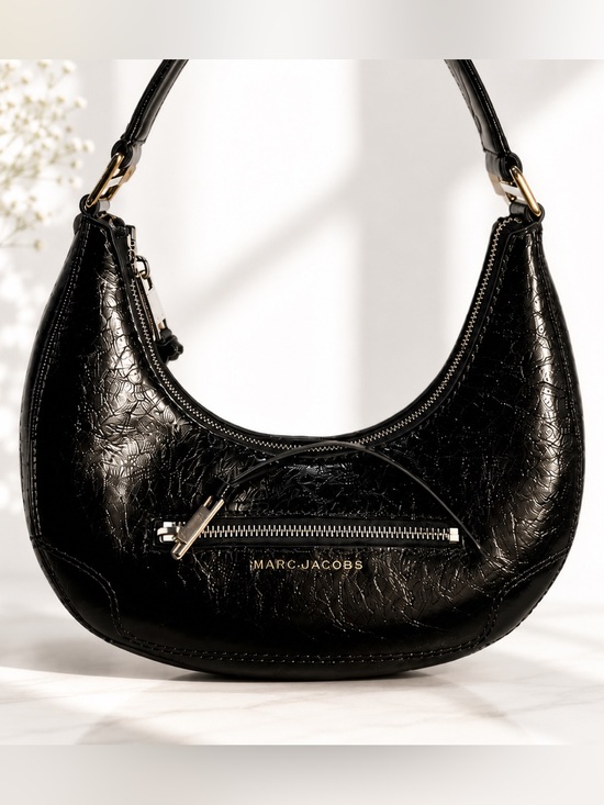 Marc Jacobs Handbags - Marc Jacobs Shiny Black Hobo Bag (NWOT)!(#0171)